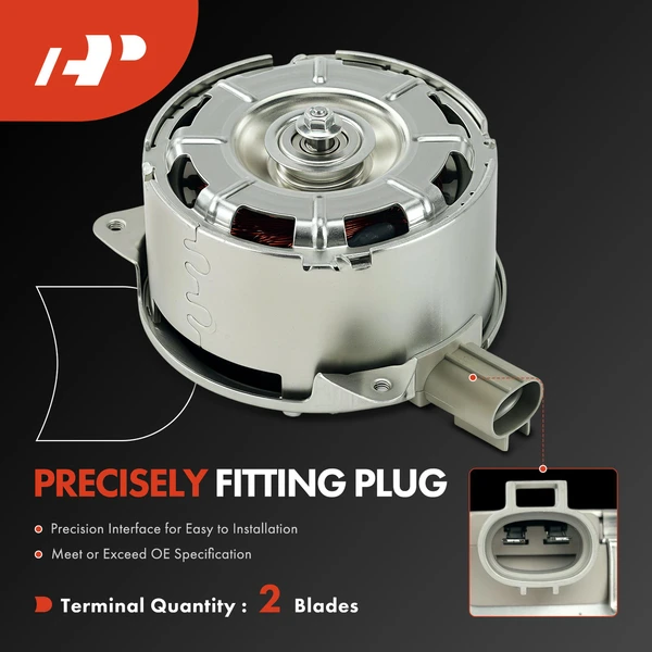 Radiator Fan Motor for Toyota Yaris 2016-2018 Sedan Hatchback