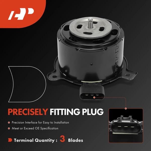 Radiator Fan Cooling Motor with Air Conditioning for Lincoln Mark VIII 1993-1996