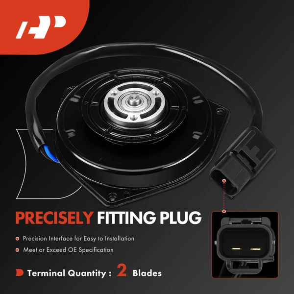 Driver or Passenger Condenser Cooling Fan Motor for Toyota Corolla Celica Lexus GS300