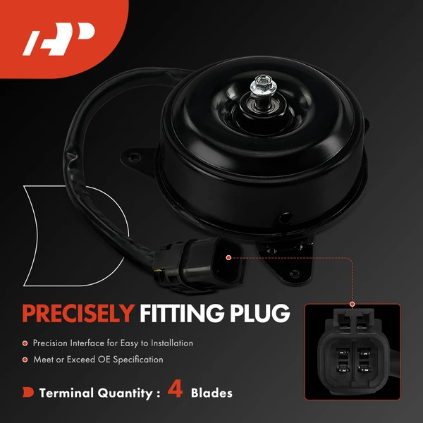 Driver Radiator Fan Cooling Motor for Nissan Maxima 1989-1993 Altima 1993-1997