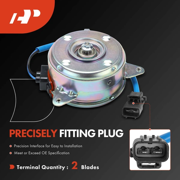 Radiator Fan Cooling Motor for Honda Accord 2018-2022 Acura TLX 2021-2023 2.0L