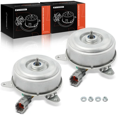 2 Pcs Radiator Fan Cooling Motor