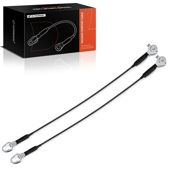 2 Pcs Rear Driver & Passenger Tailgate Support Cable Metal for 2019-2024 Ram 1500