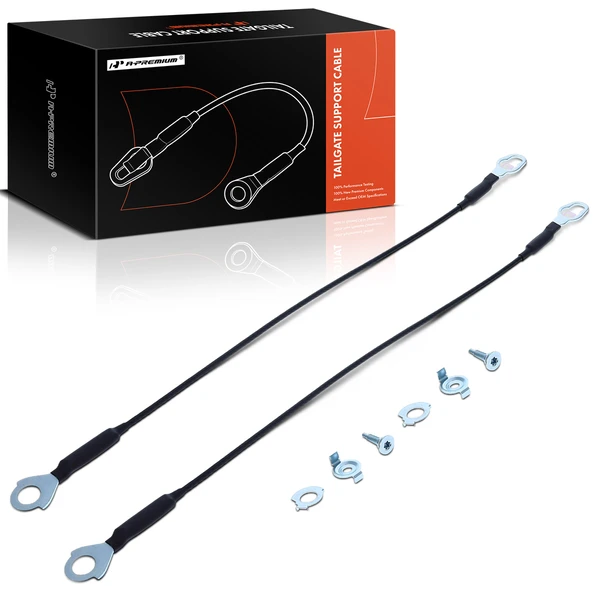 2 Pcs Tailgate Support Cable for Ford F150 04-14 Lincoln Mark LT