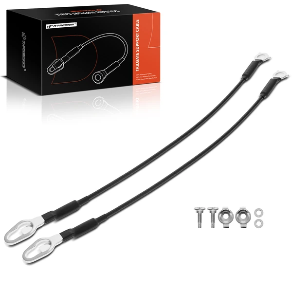 2 Pcs Tailgate Support Cable for Ford F-150 F-250 F350 F450 Super Duty