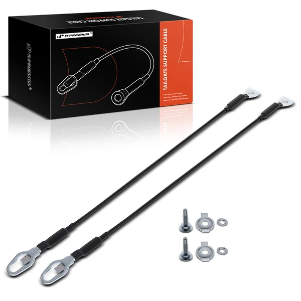 2 Pcs Rear Tailgate Support Cable for 2002-2010 Dodge Ram 1500