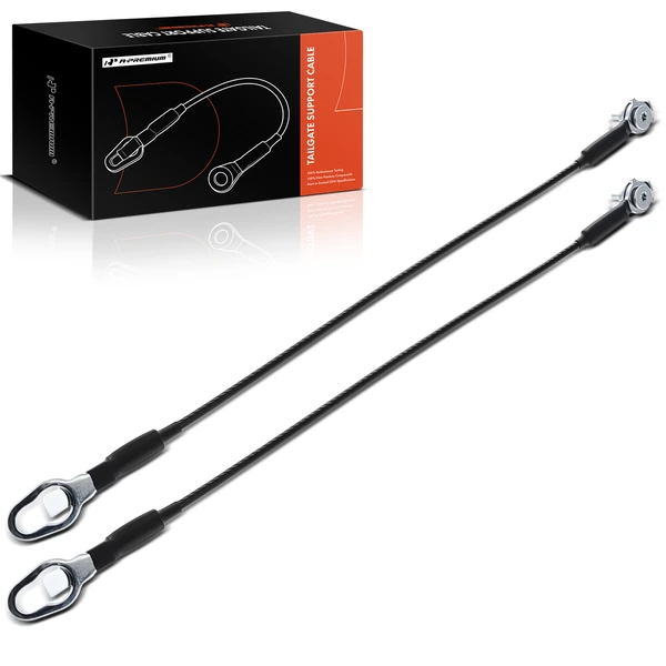 2 Pcs Driver & Passenger Tailgate Support Cable for 2017 2019 Ford F-550 Super Duty