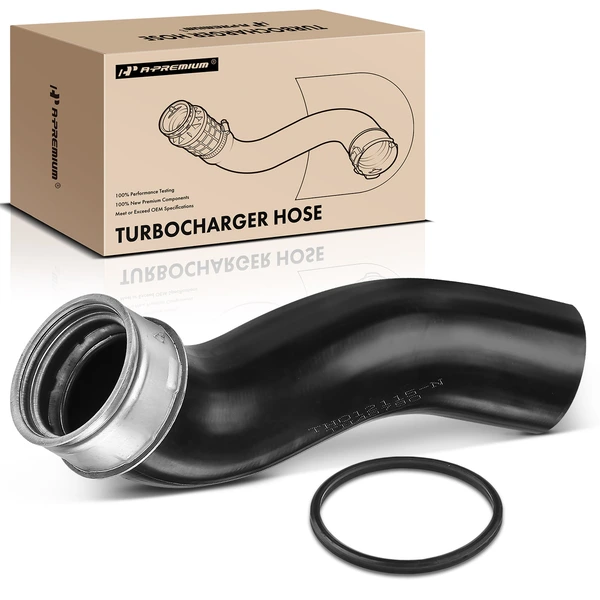 Driver Intercooler Pressure Pipe Tube with Clamps for 2000-2005 Volkswagen Jetta