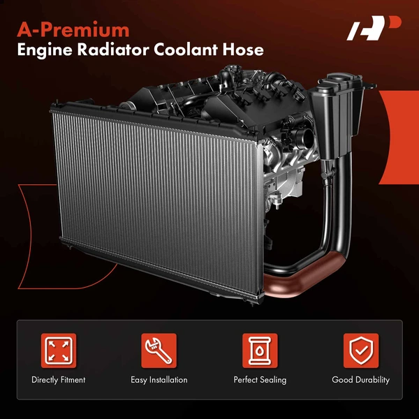 Lower Connector To Engine Radiator Hose for Volkswagen Tiguan 2009-2016 L4 2.0L