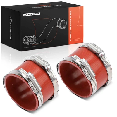 2 Pcs Turbocharger Intercooler Hoses