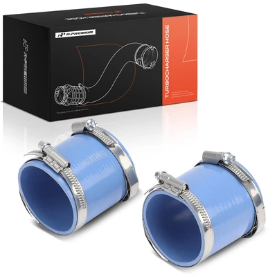 2 Pcs Turbocharger Intercooler Hoses