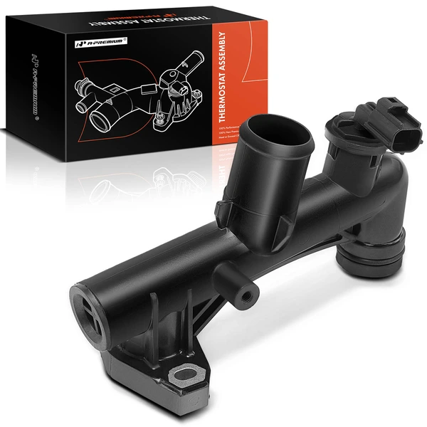 Engine Coolant Water Outlet Thermostat Housing Assembly for 2005-2008 Ford Escape