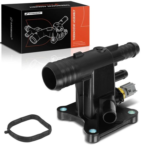 Engine Coolant Thermostat Housing Assembly for Ford Escape Edge Explorer Focus