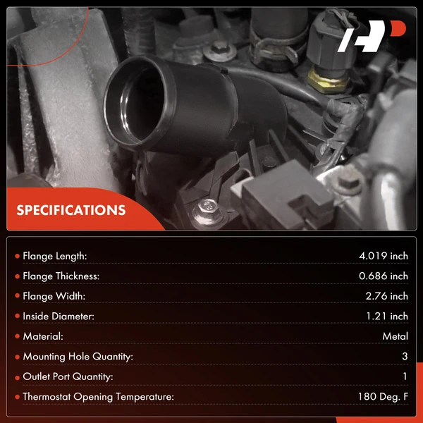 Thermostat Housing Assembly for INFINITI I35 2002-2004 Nissan Altima 2002-2006