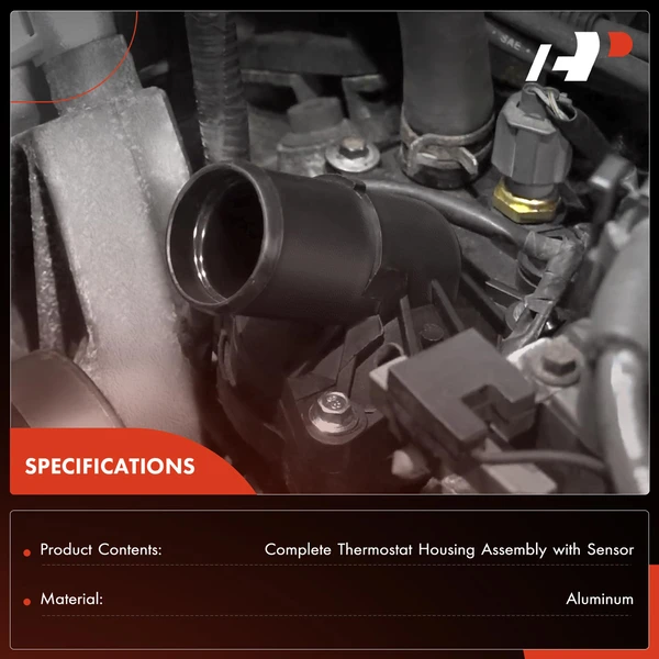 Thermostat Housing Assembly with Sensor for Kia Soul 2020-2021 Seltos 2021 2.0L