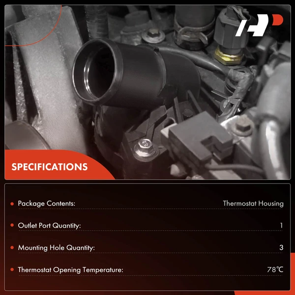 A-Premium APTHA0280 Engine Coolant Thermostat Housing Assembly