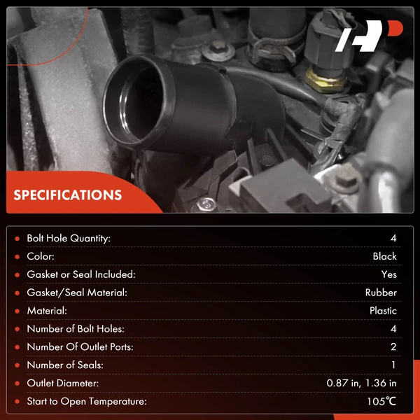 Thermostat Housing Assembly for Volvo S60 2015-2021 V60 XC60