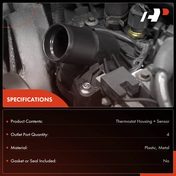 A-Premium APTHA0303 Engine Coolant Thermostat Housing Assembly