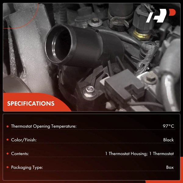 Engine Coolant Thermostat Housing Assembly for Mercedes-Benz CLA250 2014-2017