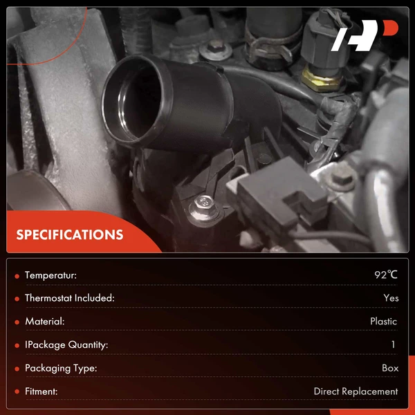 Engine Coolant Thermostat Housing for Audi A3 2009-2013