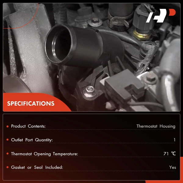 A-Premium APTHA0282 Engine Coolant Thermostat Housing Assembly