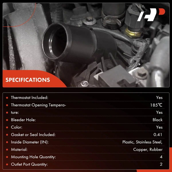 Thermostat Housing Assembly for Lincoln LS 2000-2003 Ford Thunderbird