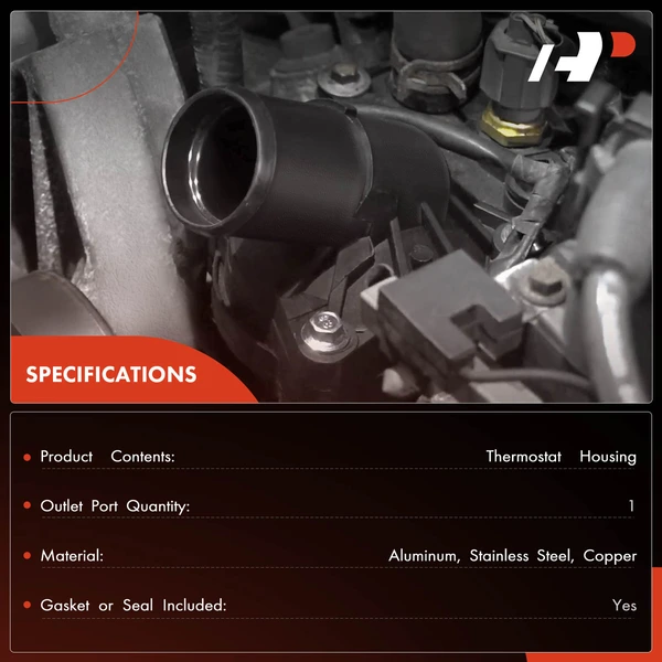 A-Premium APTHA0289 Engine Coolant Thermostat Housing Assembly