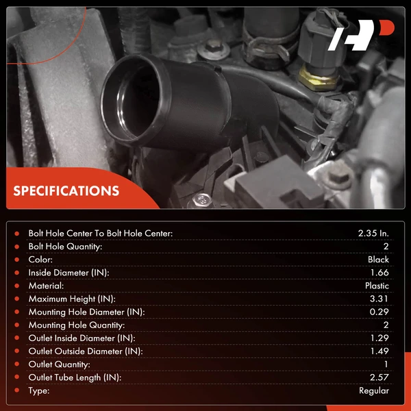 Thermostat Housing Assembly for Jeep Wrangler JK 2007-2011 V6 3.8L