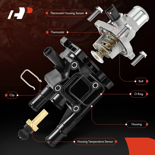Thermostat Housing Assembly for Chevrolet Aveo Aveo5 2009-2011 Pontiac G3 2009