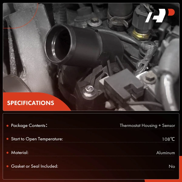 Thermostat Housing with Sensor Assembly for BMW F30 320i 328i X5 528i xDrive X3 X1