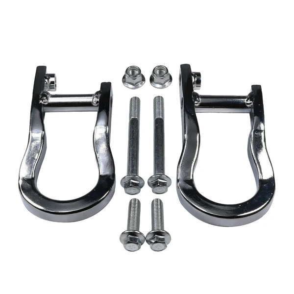 2 Pcs Chrome Front Tow Hooks for Chevrolet GMC Silverado Sierra 1500 2007-2019