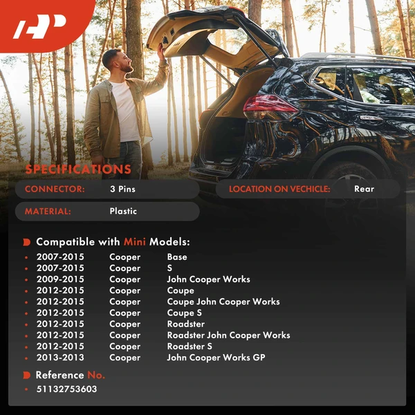 Chrome Rear Tailgate Liftgate Pull Handle for Mini Cooper 2007-2015 1.6L 2.0L