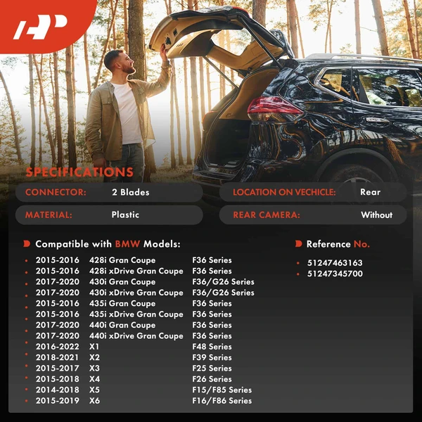 Rear Trunk Hatch Tailgate Handle Switch for BMW F36 G26 4 Series F48 X1 X2 X3 X4