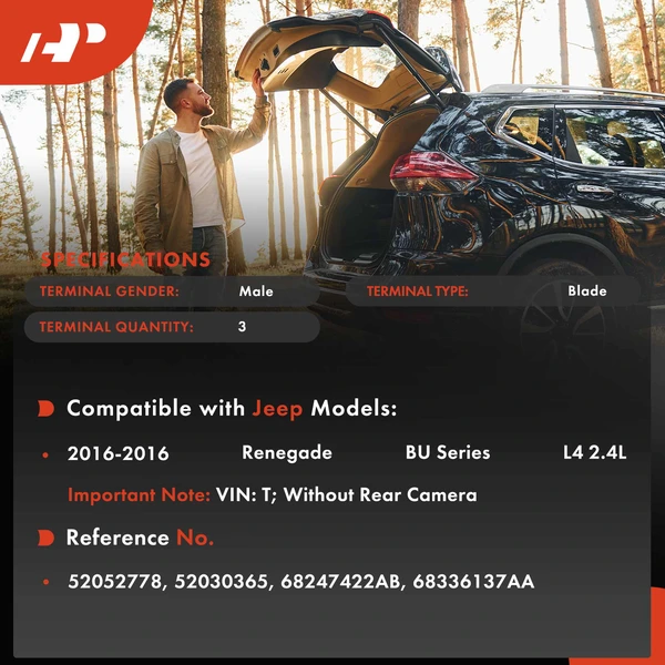 Lift-Gate Release Switch for Jeep Renegade BU 2016 L4 2.4L 68247422AB 52052778