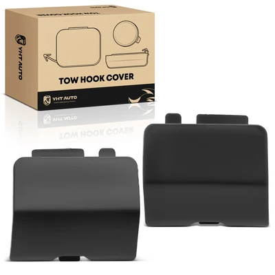 2 Pcs Rear Driver & Passenger Bumper Tow Hook Cover
