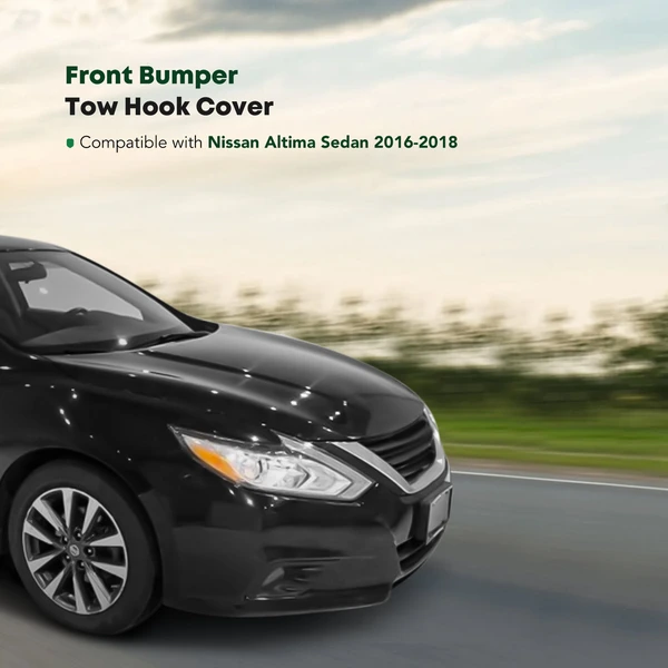 Front Bumper Tow Hook Cover for Nissan Altima 2016-2018 Sedan