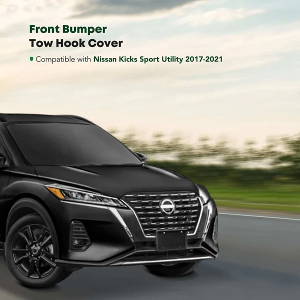 Front Bumper Tow Hook Cover for 2017-2021 Nissan Kicks