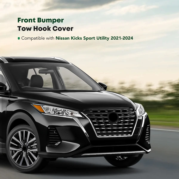Front Bumper Tow Hook Bracket Cover for 2021-2024 Nissan Kicks