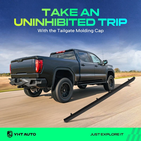 Rear Upper Texture Black Tailgate Molding for Ford F-150 2009-2014