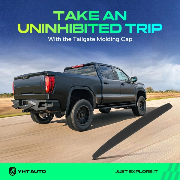 Upper Tailgate Molding Cap for Silverado 1500 Sierra 1500 2019-2025 Standard Gate