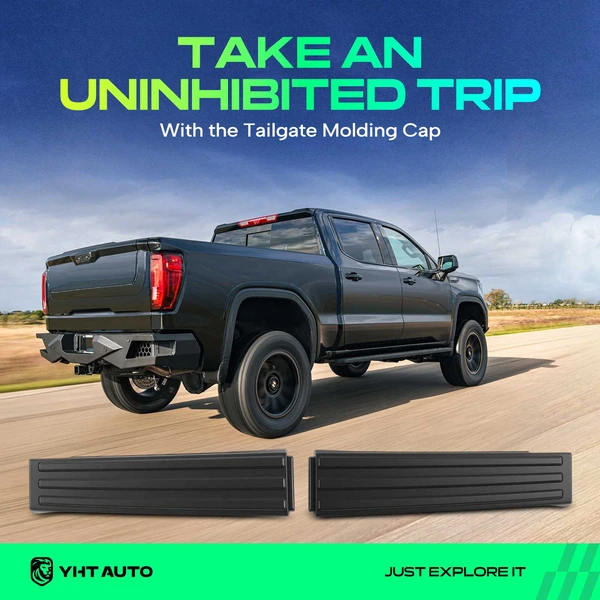 2 Pcs Rear Driver & Passenger Tailgate Molding for 2009-2014 Ford F-150