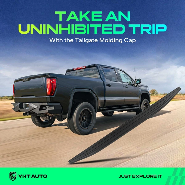 Rear Upper Texture Black Tailgate Molding for 2019-2023 Ford Ranger