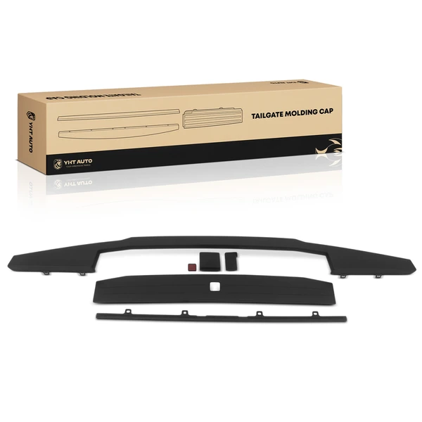 3 Pcs Tailgate Cap Molding Kit for Ford F-250 F-350 F-450 Super Duty 2017-2022