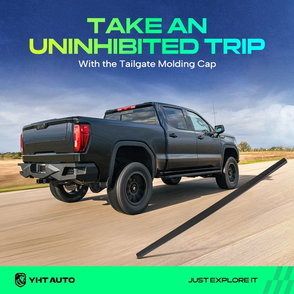 Rear Upper Texture Black Tailgate Molding for 2004-2005 Ford F-150