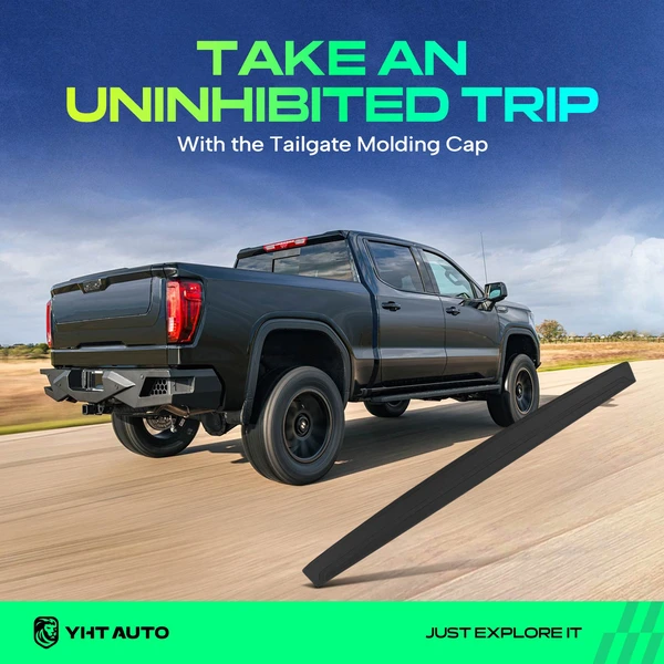 Rear Upper Texture Black Tailgate Molding for Toyota Tacoma 2016-2023