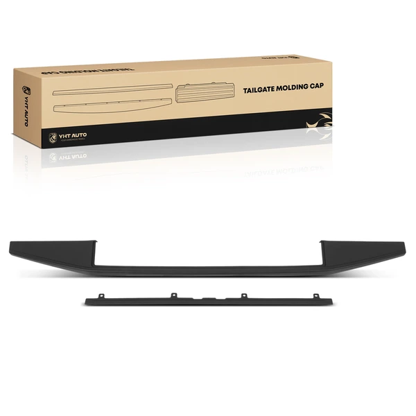 2 Pcs Rear Inner & Outer Tailgate Molding for Ford F-150 2015-2020 with Flex Step