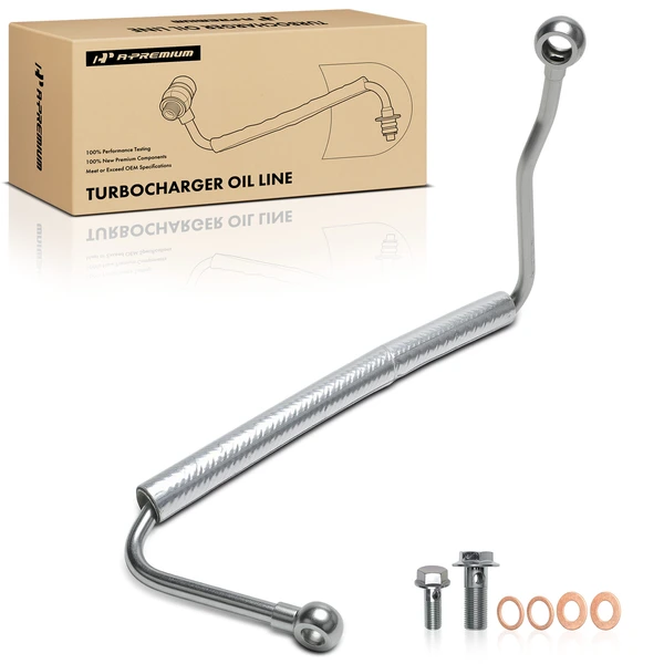 Pressure Turbocharger Oil Line with Gasket or Seal for Chevy Silverado 2500 HD GMC