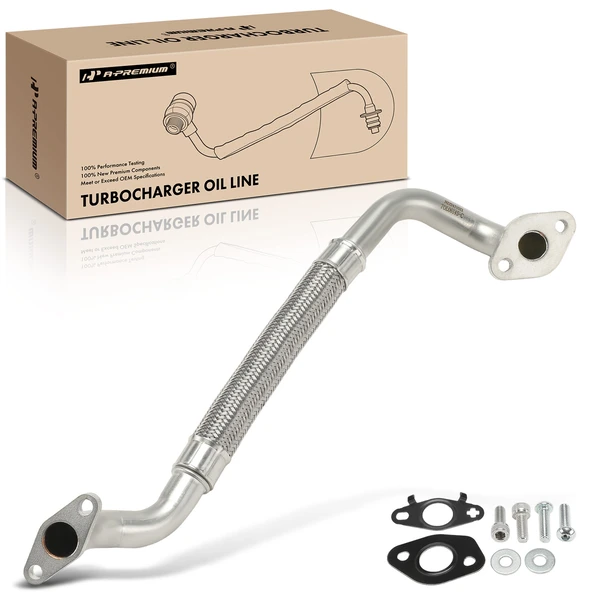 Turbocharger Oil Return Line for Volkswagen Jetta 2006-2008 Passat Audi A3 2.0L
