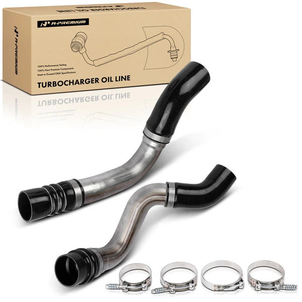 2 Pcs Turbocharger Intercooler Hose for 2019-2024 Ram 3500