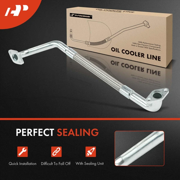 Turbocharger Oil Return Line for Volkswagen Jetta 2000-2005 Beetle Golf Audi TT